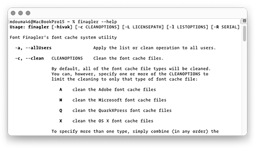 finagler in Terminal window